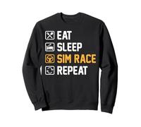 Eat Sleep Sim Race Repeat Sim Racer Felpa