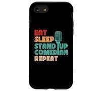 Eat Sleep Stand Up Comico | Microfono | Comic Comedy Custodia per iPhone SE (2020) / 7/8