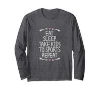 Eat Sleep Take Kids To Sports Repeat Maglia a Manica