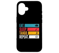 Eat Sleep Tango Repeat per ballerini Tango Argentino Custodia per iPhone 16