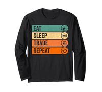 Eat Sleep Trade Repeat Maglia a Manica
