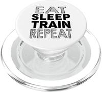 Eat Sleep Train Repeat - Divertente allenamento in palestra PopSockets PopGrip per MagSafe