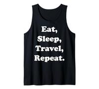 Eat Sleep Travel Repeat Explorer Enthusiast Canotta