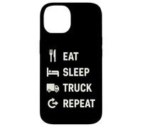 Eat Sleep Truck Repeat per gli operatori del veicolo Custodia per iPhone 14