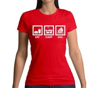 Eat Sleep Vela - T-Shirt - Barca a Vela Marinaio Laser Marinaio Amore