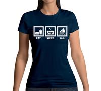 Eat Sleep Vela - T-Shirt - Barca a Vela Marinaio Laser Marinaio Amore