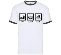 Eat Sleep Vela - Uomo Suoneria - Barca a Vela Marinaio Laser