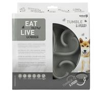 Eat Slow Live Longer Anti-schlingnapf Antracite per Cani, senza Bpa, Durevole