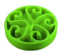 Eat Slow Live Longer Anti-schlingnapf Fiore Cane Lento Ciotole Verde Fiore