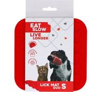 Eat Slow Live Longer - Tappetino da Leccare Duo S - Rosso