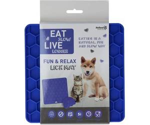 Eat Slow Live Longer - Tappetino da Leccare Honeycomb - Blu