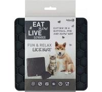 Eat Slow Live Longer - Tappetino da Leccare Honeycomb - Grigio