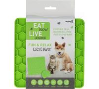 Eat Slow Live Longer - Tappetino da Leccare Honeycomb - Verde