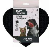 Eat Slow Live Longer - Tappetino da Leccare Lovely Heart - Grigio