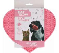 Eat Slow Live Longer - Tappetino da Leccare Lovely Heart - Rosa