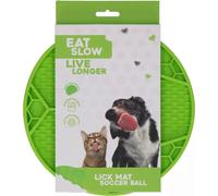 Eat Slow Live Longer - Tappetino da Leccare Soccer Ball - Verde