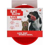 Eat Slow Live Longer - Tappetino da Leccare Wobble Bowl - Rosso