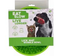 Eat Slow Live Longer - Tappetino da Leccare Wobble Bowl - Verde