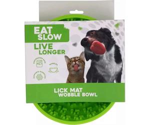 Eat Slow Live Longer - Tappetino da Leccare Wobble Bowl - Verde