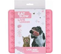 Eat Slow Live Longer - Tappettino da Leccare Cross - Rosa