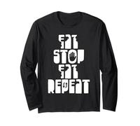 Eat - Stop - Eat - Repeat Maglia a Manica