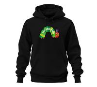 Eat The Rich Raupe Hungrig Statement - Felpa con cappuccio, nera, S