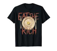 Eat The Rich Social Commentary Design Maglietta