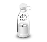 ''Eat Well'' Mini Frullatore Portatile USB da Viaggio, 380ml,con Maniglia,personalizzato con nome frase idea regalo amici casa viaggi anniversario compleanno dieta amici healty