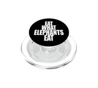 Eat What Elephants Eat Vegetariano Vegano Go Vegan Elefanti PopSockets PopGrip per MagSafe