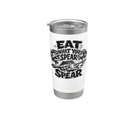 Eat what you Spear per cacciatore subacqueo di pesca Bicchiere termico in acciaio inox doppia parete