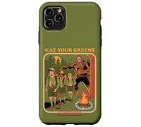 Eat Your Greens Bigfoot Sasquatch Retro Funny Adult Humor Custodia per iPhone 11 Pro Max