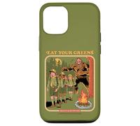 Eat Your Greens Bigfoot Sasquatch Retro Funny Adult Humor Custodia per iPhone 12/12 Pro