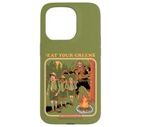 Eat Your Greens Bigfoot Sasquatch Retro Funny Adult Humor Custodia per iPhone 15 Pro