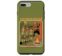 Eat Your Greens Bigfoot Sasquatch Retro Funny Adult Humor Custodia per iPhone 7 Plus/8 Plus
