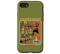 Eat Your Greens Bigfoot Sasquatch Retro Funny Adult Humor Custodia per iPhone SE (2020) / 7 / 8