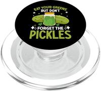Eat Your Greens But Don't Forget The Pickles PopSockets PopGrip per MagSafe