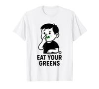 Eat Your Greens Funny Vegetable Maglietta