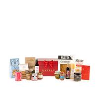 EATALY - Il Natale degli Intenditori - Cesto Gastronomico Misto Dolce e Salato - Box con 16 Prodotti Italiani Selezionati - Confezione Elegante - Perfetto per Regali e Occasioni Speciali