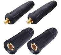 EATBALE Coppia di connettori rapidi per giunti per cavi di saldatura DINSE-Style 100Amp-200Amp DKJ10-25 DKZ10-25 SQ-MM (#6-#4) maschio-femmina per accessori per saldatrici 2 set