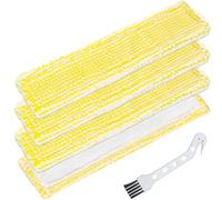 EATBALE Panni in Microfibra di Ricambio per Karcher WV2 Plus WV5 Premium WV6 Plus Premium per vetri aspirapolvere, Accessori Panni per la Pulizia con Spazzola per la Pulizia (Confezione da 4)