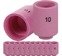 EATBALE per TIG ugello in allumina Tazze di Ceramica 10# 13N13 ID5/8 (D16.0 x 30mm) Orifizio per TIG Gas Lens in Forma PTA SR Db WP 9 17 18 20 25 26 Accessori Torcia di Saldatura (12 PK)