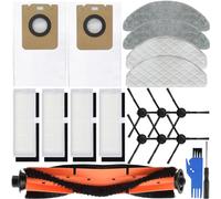 EATBALE Pezzi di Ricambio per Imou L11-A L11 Robot Aspirapolvere, 1 Spazzola Principale, 6 spazzole Laterali, 4 filtri Hepa, 2 Sacchetti di Polvere, 2 Panni Mop, 2 Panni USA e Getta Kit Acceossories