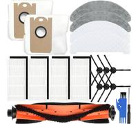 EATBALE Pezzi di ricambio per Imou L11-A L11 Robot Aspirapolvere, 1 spazzola principale, 6 spazzole laterali, 4 filtri Hepa, 2 sacchetti di polvere, 2 panni Mop, 2 panni usa e getta Kit Acceossories