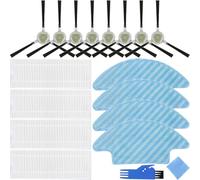 EATBALE Pezzi di Ricambio per Lefant M210B M213S M210S M210 M213, per OKP Life K2 K3 K3A K4 K5 Robot Aspirapolvere 8 Spazzole Laterali 4 Panni Mop 4 Filtri Hepa Kit di Accessori Mop Pad Edge Brush