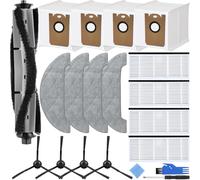 EATBALE Ricambi per Laresar L6 PRO, per Honiture Q6 PRO, per Airrobo T10+, per Neabot N2 Aspirapolvere, Spazzola Principale, Spazzole Laterali, Sacchetti per la Polvere, Filtri, Pastiglie per Il Mop