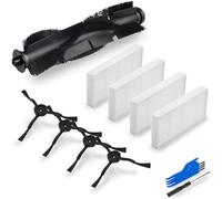 EATBALE RVA105 Parti di ricambio per Tapo RV30 Max Plus / RV20 Max Plus Robot aspirapolvere 1 spazzola principale 4 spazzole laterali 4 filtri HEPA Lavabile Riutilizzabile Kit accessori