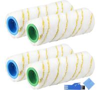 EATBALE Spazzola a rullo per Kärcher FC7 FC5 FC3 FC3D senza fili per pavimenti duri multi-superficie, in microfibra, parti di ricambio per aspirapolvere Karcher EWM 2, kit di accessori (giallo)