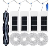 EATBALE X2 Ricambi Accessori per Ecovacs Deebot X2 Omni / X2 / DEX86 / X2 PRO Robot Aspirapolvere Set, 1 Spazzola a Rullo Principale, 4 Filtri HEPA, 4 Spazzole Laterali, 4 Panni Mop Pad (13 pz.)