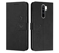 EATCYE Cover per Xiaomi Redmi Note 8 PRO, Flip Libro Libretto Custodia in Pelle PU per Xiaomi Redmi Note 8 PRO [Protezione Completa] [Slot per Scheda] [Funzione di Supporto] (#Nero)