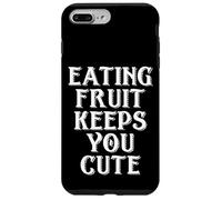 Eating Fruit Keeps You Cute Funny Vegan Protein Vegetarian Custodia per iPhone 7 Plus/8 Plus